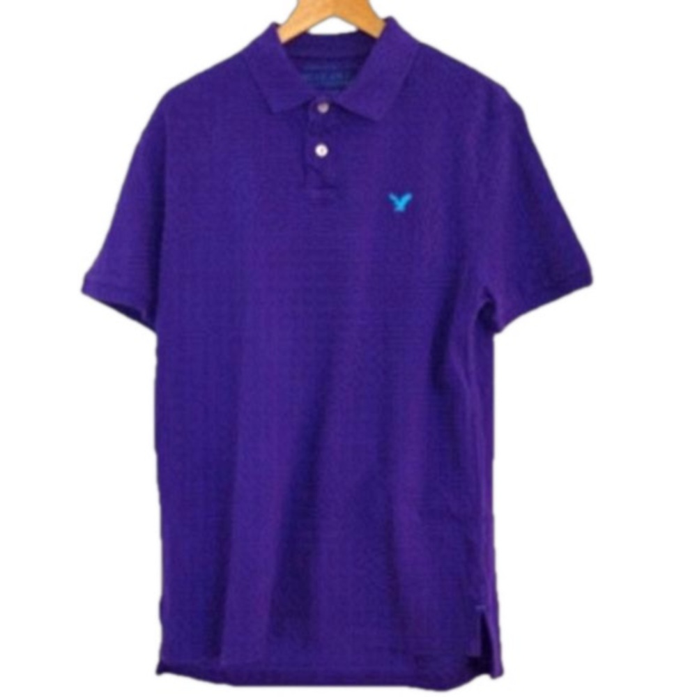 American EAGLE OUTFITTERS PURPLE POLO SIZE MEDIUM